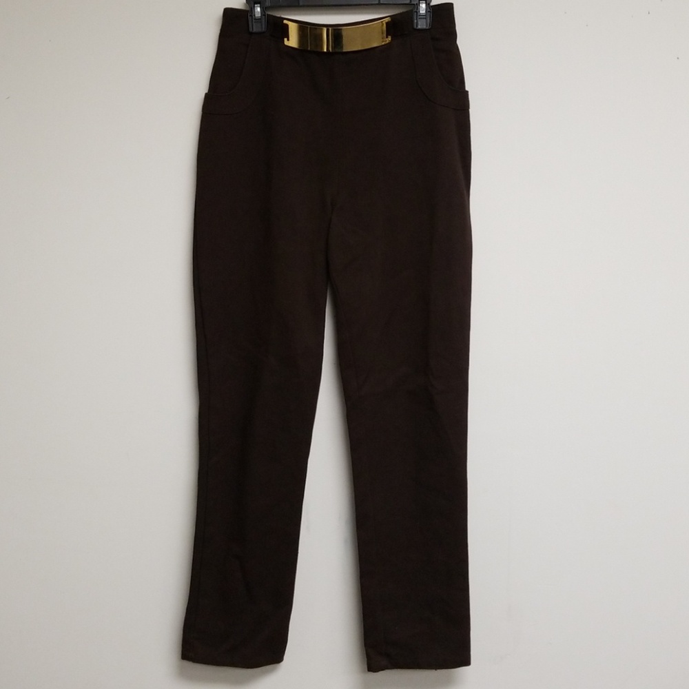 Isabella Sole Brown Straight Leg Jeans Size 10